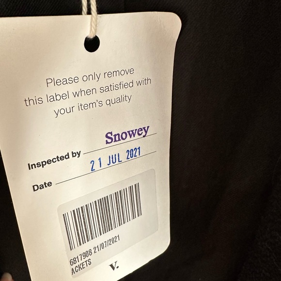 COPY - AUTHENTICATED SAINT LAURENT BLACK W/ WHITE LEATHER TRIM TEDDY BOMBER JAC… - Picture 5 of 15